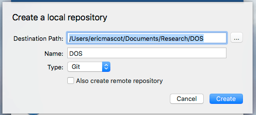 Select repo folder
